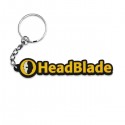 HeadBlade Text Keychain